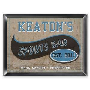 Personalized Sports Bar Pub Sign 