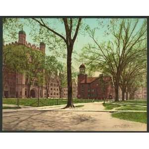   Reprint of Phelps Hall and Lyceum, Yale College