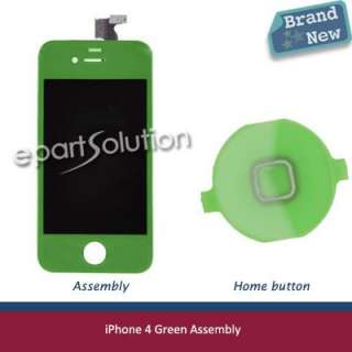 Green iPhone 4 LCD Screen Conversion Kit Housing 4G  