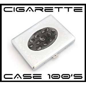   100s King Metal Cigarette Case   Ying & Yang Design 