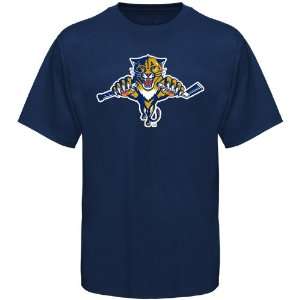 Old Time Hockey Florida Panthers Navy Blue Big Logo T shirt  