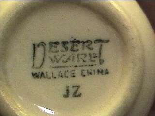 Wallace China DESERT WARE 2 1/8 CUP Tan  