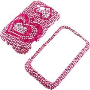   Mobile USA), Two Pink Hearts Full Diamond Cell Phones & Accessories