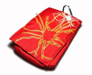 New red soft bags Pouch for Cell phone PDA iphone 3g 4g  