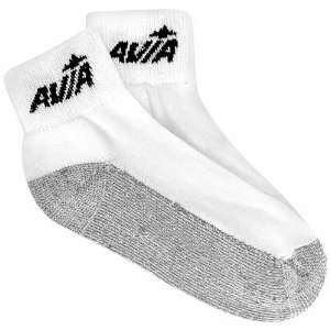 Avia Athletic Quarter Sock GWP   White/Grey/Black 9   11  