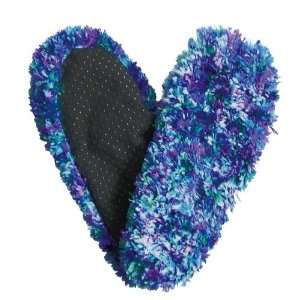 Blue, Green & Purple   Fuzzy Footies   Slippers Foot Coverings Comfy 