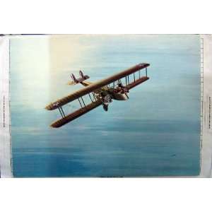   White Anique Colour Print War Plane Aircraft American