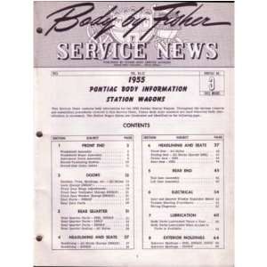    1955 PONTIAC STATION WAGON Body Shop Service Manual Automotive