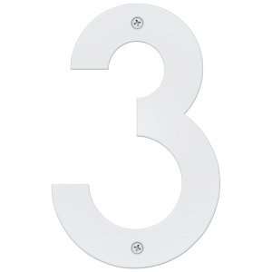  Blink Contemporary House Number in White   3 Toys & Games