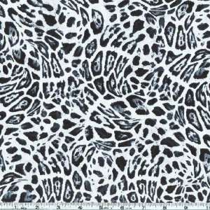  45 Wide Big Cats Jaguar Black/White Fabric By The Yard 