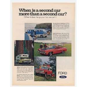  1969 Ford Club Wagon Ranchero Camper Special Bronco Print 