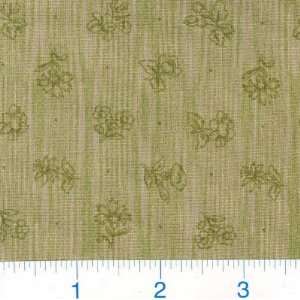 45 Wide Traditions Circa 1880s Striped Floral Olive 
