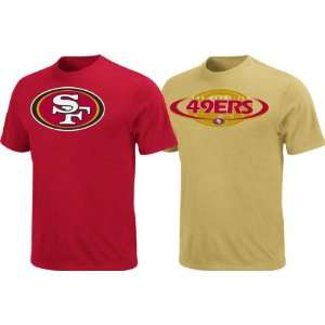  San Francisco 49ers Cardinal/Harvest Gold 2 T Shirt Combo 