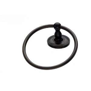  Top Knobs   Bath Ring   Oil Rubbed Bronze   Plain Back 