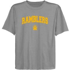  NCAA Loyola Chicago Ramblers Youth Ash Logo Arch T shirt 