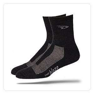 Defeet Blaze Merino Wool Socks   Charcoal  Sports 