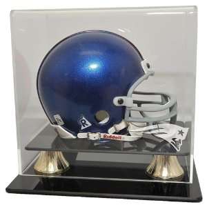  New England Patriots Mini Helmet Display Case   Coachs 