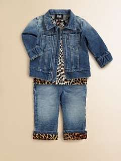 Junior   Infants Denim Look Knit Jacket