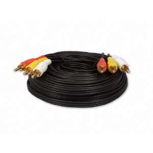  50 Foot RCA Audio / Video Cable 3 Male To 3 Male 