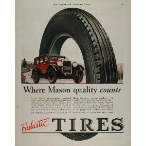   Hylastic Auto Car Tires Kent Ohio   Original Print Ad