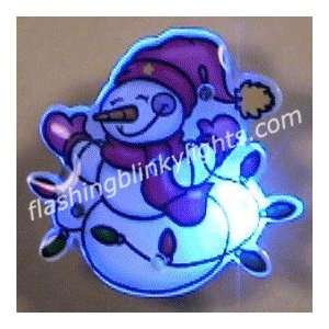  Snowman With Light Strand Flashing Pins   SKU NO 10902 