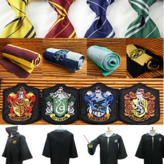 Wholesale Harry Potter Accessory Cape Robe Costume Badges Ties Scarves 