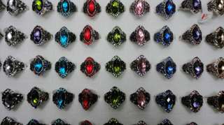 New listing wholesale jewelry lots 10pcs alloy & rhinestone Rings free 