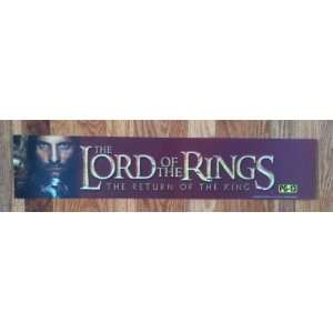  Movie Theatre Promo Marquee Official Title Sign   LORD OF 