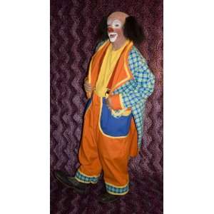  Blue Plaid Professional Clown Costume