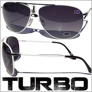 Pair DG Mens Sunglasses Aviator Turbo Designer DG  