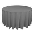 120 in polyester silver seamless tablecloth wedd ing ne free