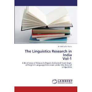   the Area of Linguistics (9783845413013) Dr. Md Sohel Rana Books