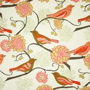   Valori Nest Bird Paisley Scarlet Fabric Yardage Arts, Crafts & Sewing