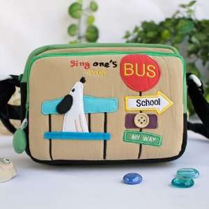Sing My Way] Embroidered Applique Swingpack Bag Purse / Wallet Bag 