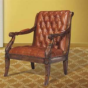   Furniture W1357A 02 APPOO Dark Brown Accent Chair