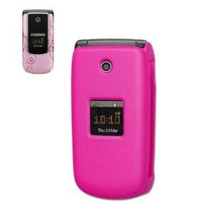   Rubberized Protector Cover for Samsung R420   Hot Pink