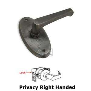  Rustic revival bronze   privacy right handed squared lever 