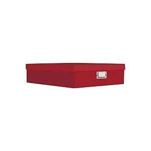   , 13.25W x 15L x 4H (Bright Red) 