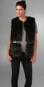 Gryphon Glam Rock Faux Fur Vest  