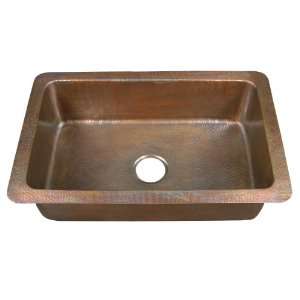 Barclay 6921 AC Large Single Bowl Drop In Kitchen Sink in Hammered Ant