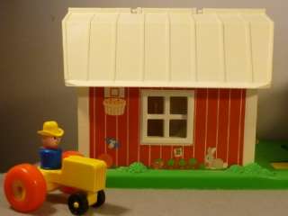 Lot Vintage FISHER PRICE LITTLE PEOPLE~BARN~HOUSE~FIGURES~ACCESSORIES 