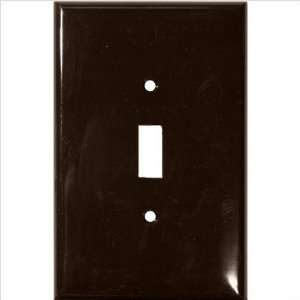 Morris Products Lexan Wall Plates 1 Gang Oversize Toggle Switch Brown 