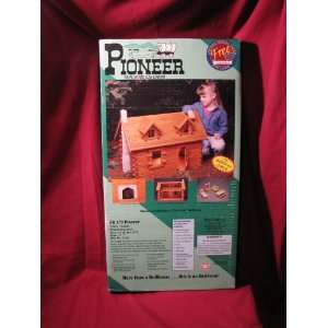  Pioneer Real Wood Log Cabin Dollhouse for boys and girls 