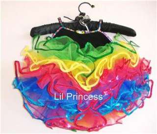 Toddler Ballet Dress Rainbow Tutu Costume Baby 12m  7/8  