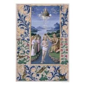  Baptism of Christ, from the Book of Hours of Louis D 