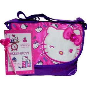    New Hello Kitty Purple Messenger Bag