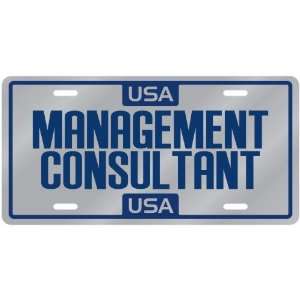  New  Usa Management Consultant  License Plate 