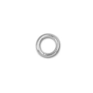  6mm Silver Plated 18 Gauge Closed Jump Rings (24) Arts 