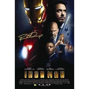 Iron Man 1 27x40 Autographed Final Movie Poster