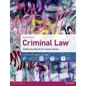 Criminal Law Catherine Elliott, Frances Quinn 9781408280713  